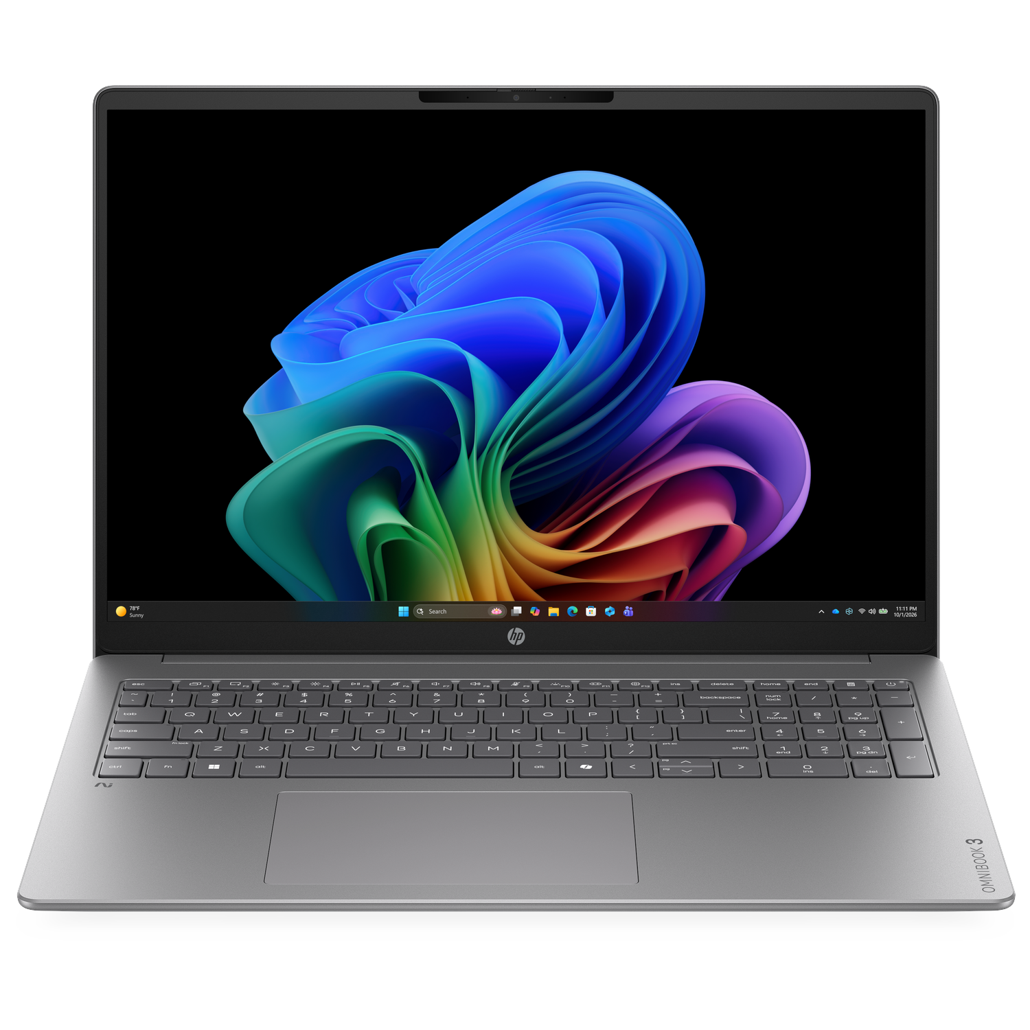 HP OmniBook 3 NG AI 16-bz0814ndx - 16 inch - 2K - Qualcomm Snapdragon X1-26-100 - 16 GB - 512 GB - Adreno™ Onboard Graphics - QWERTY