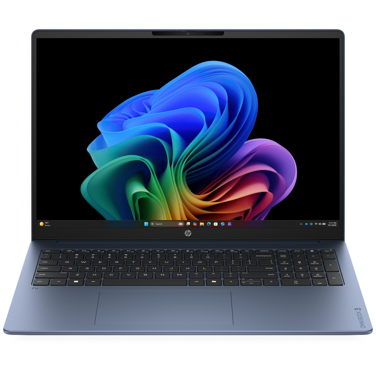 HP OmniBook 3 NG AI 16-bz0816ndx - 16 inch - 2K - Qualcomm Snapdragon X1-26-100 - 16 GB - 512 GB - Adreno™ Onboard Graphics - QWERTY