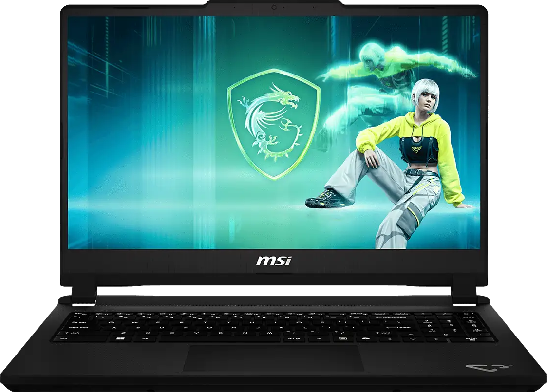 MSI Cyborg 15 Max 9S7-15T111-231_B Gamer laptop (15,6" FHD/Core i5/16GB/512 GB SSD/RTX5050 8GB/NoOS)