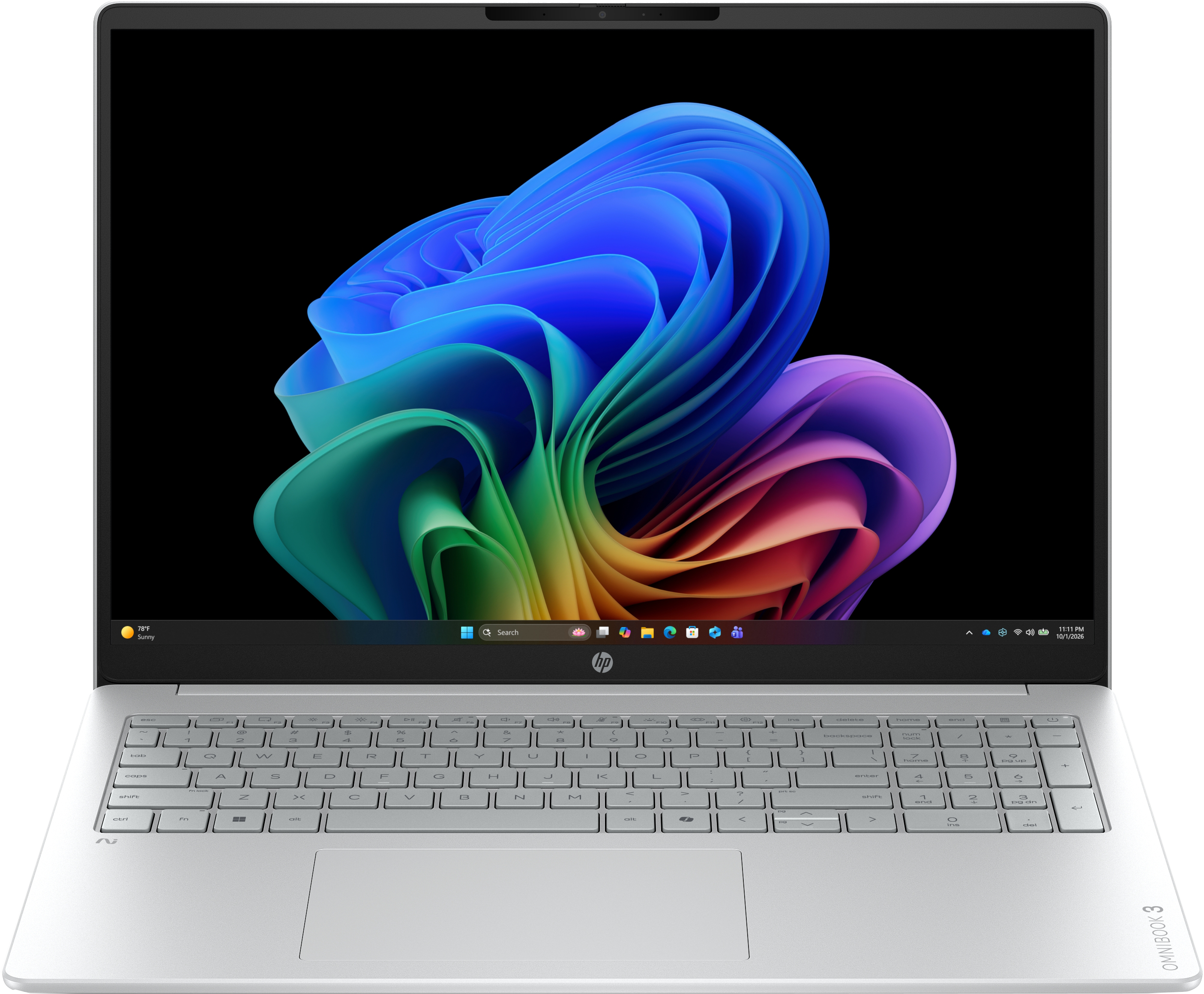 HP OmniBook 3 DG1A7EA Ezüst Laptop (16" 2K/Ryzen 5/8GB/512 GB SSD/Win11H)