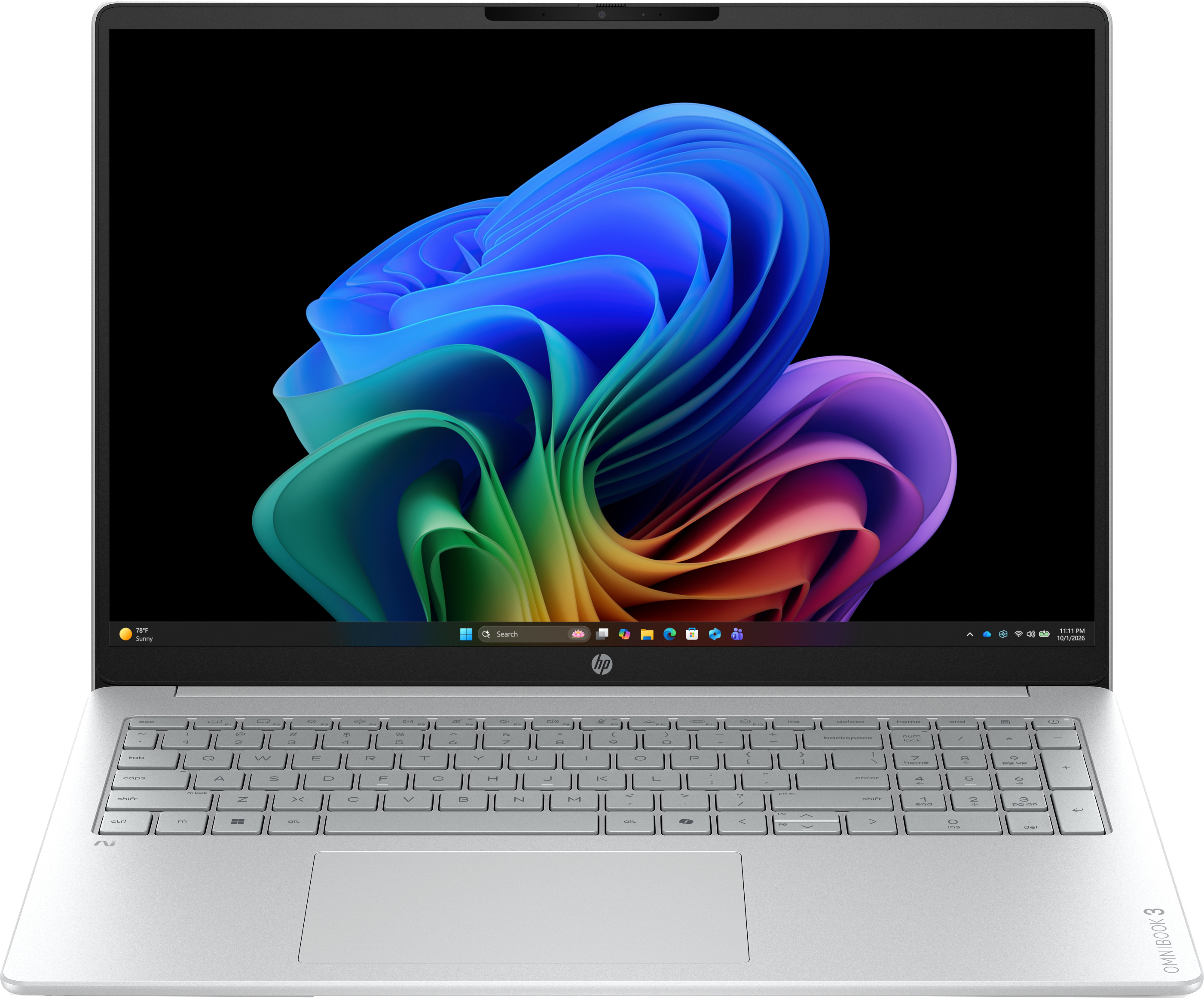 HP OmniBook 3 DG0Z7EA Ezüst Laptop (16" 2K/Core 3/8GB/512 GB SSD/Win11H)