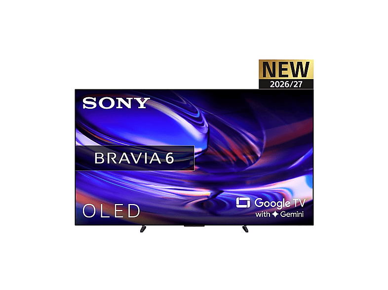 SONY 65 BRAVIA 6 TV OLED, SMART TV, ", Processore Integrato nella motherboard, Black, Classe F