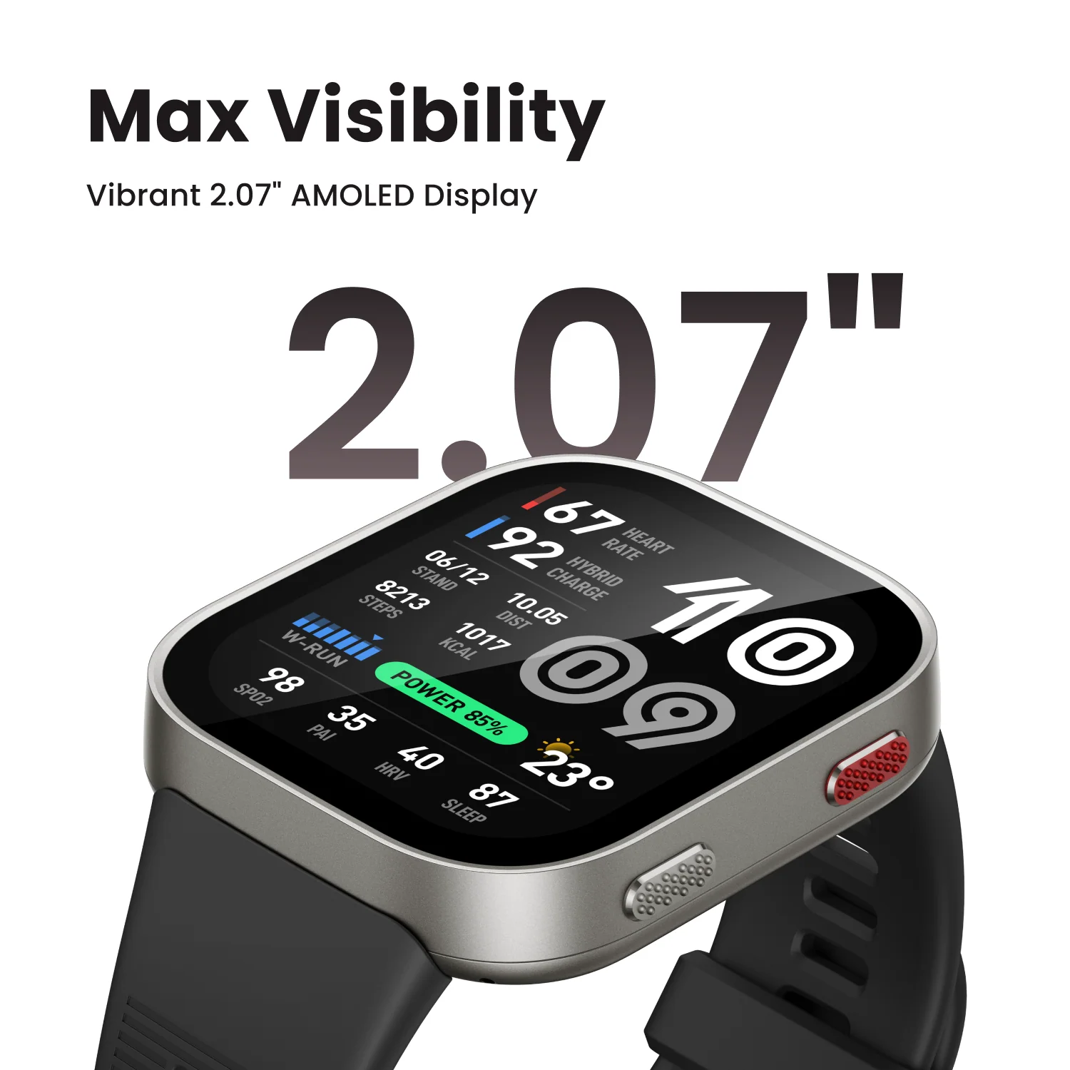AMAZFIT Bip Max Smartwatch Kunststoff, Aluminiumlegierung Silikon, -, Dark Blue