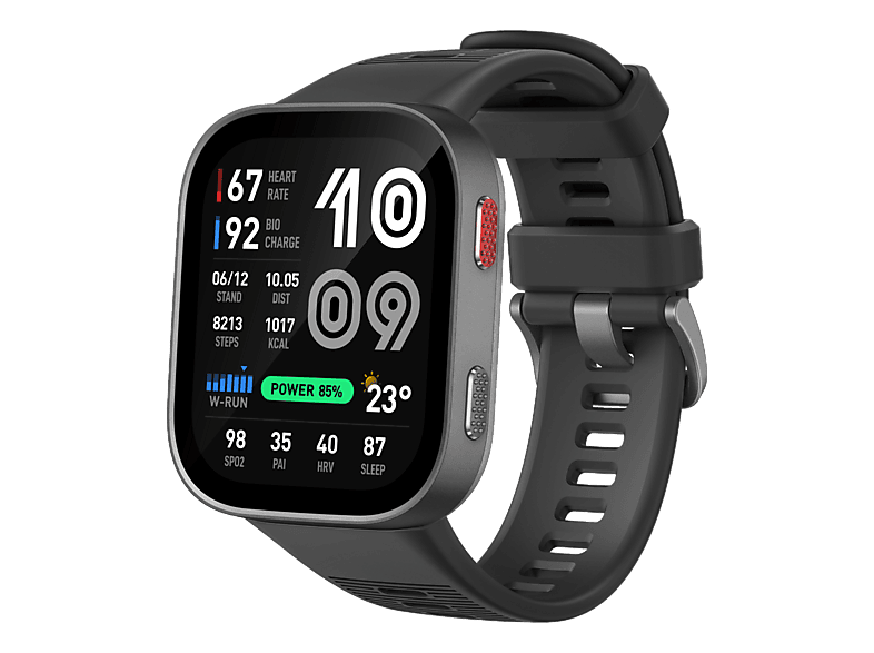 AMAZFIT Bip Max Smartwatch Kunststoff, Aluminiumlegierung Silikon, -, Carbon Gray
