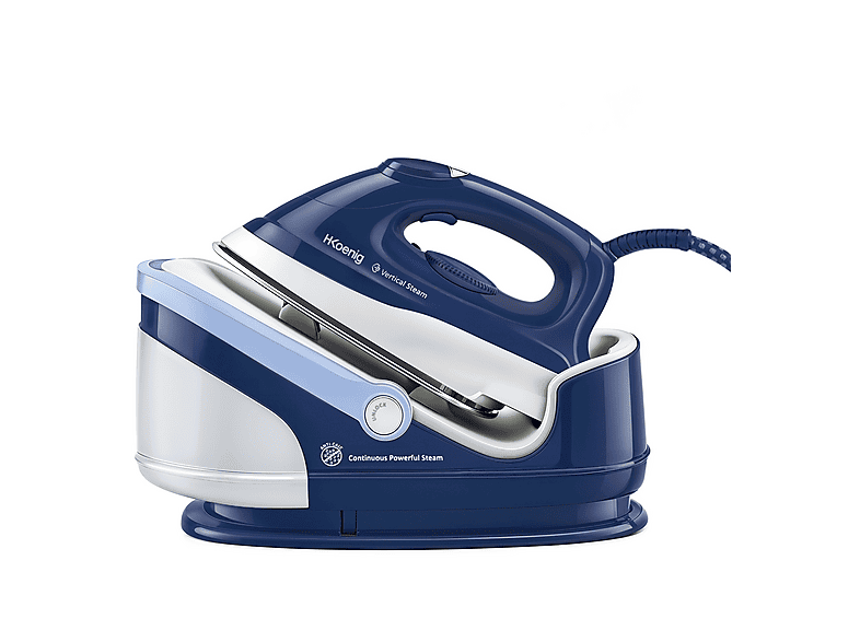 FERRO CALDAIA H.KOENIG V5I, Potenza 2400 W, pompa 6 bar, Vapore continuo fino a 100 g/min, Piastra in Ceramica