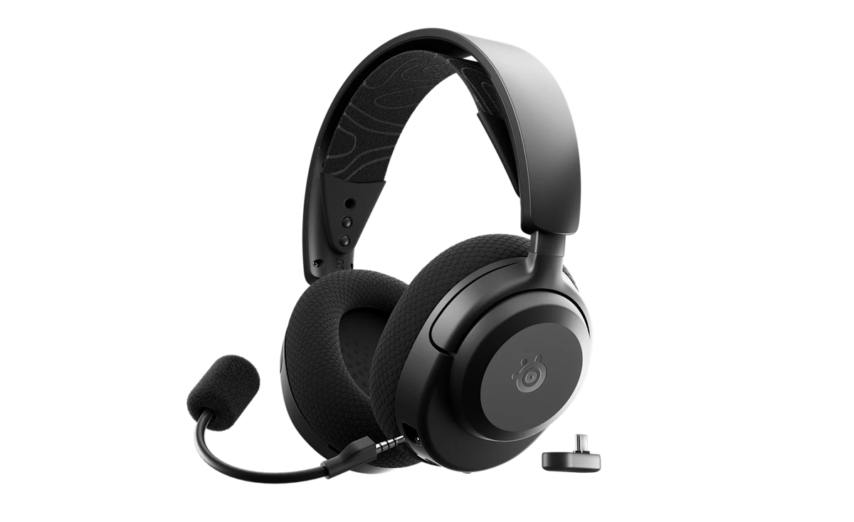 STEELSERIES Arctis Nova 3 PC vezeték nélküli fejhallgató mikrofonnal, 2,4GHz vagy Bluetooth, fekete (61775)