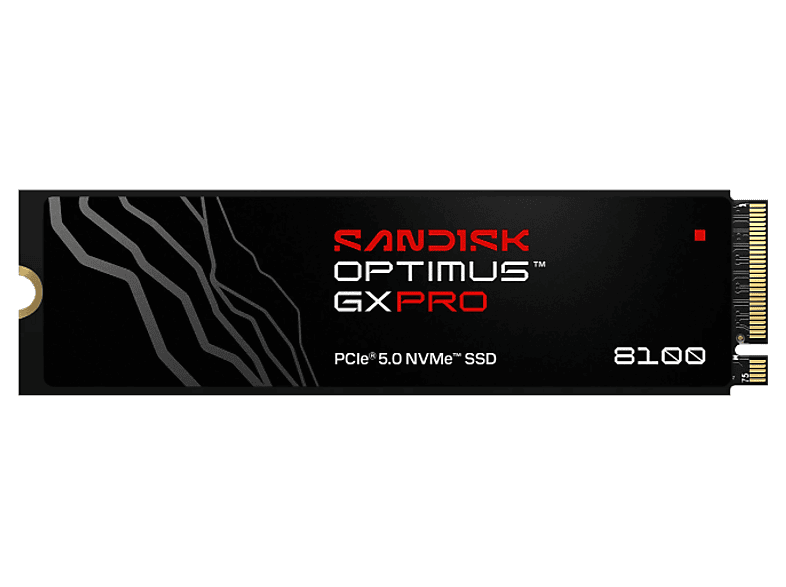 Dysk SSD SANDISK Optimus GX PRO 8100 2TB NVMe M.2 2280 PCIe 5.0 Czarny