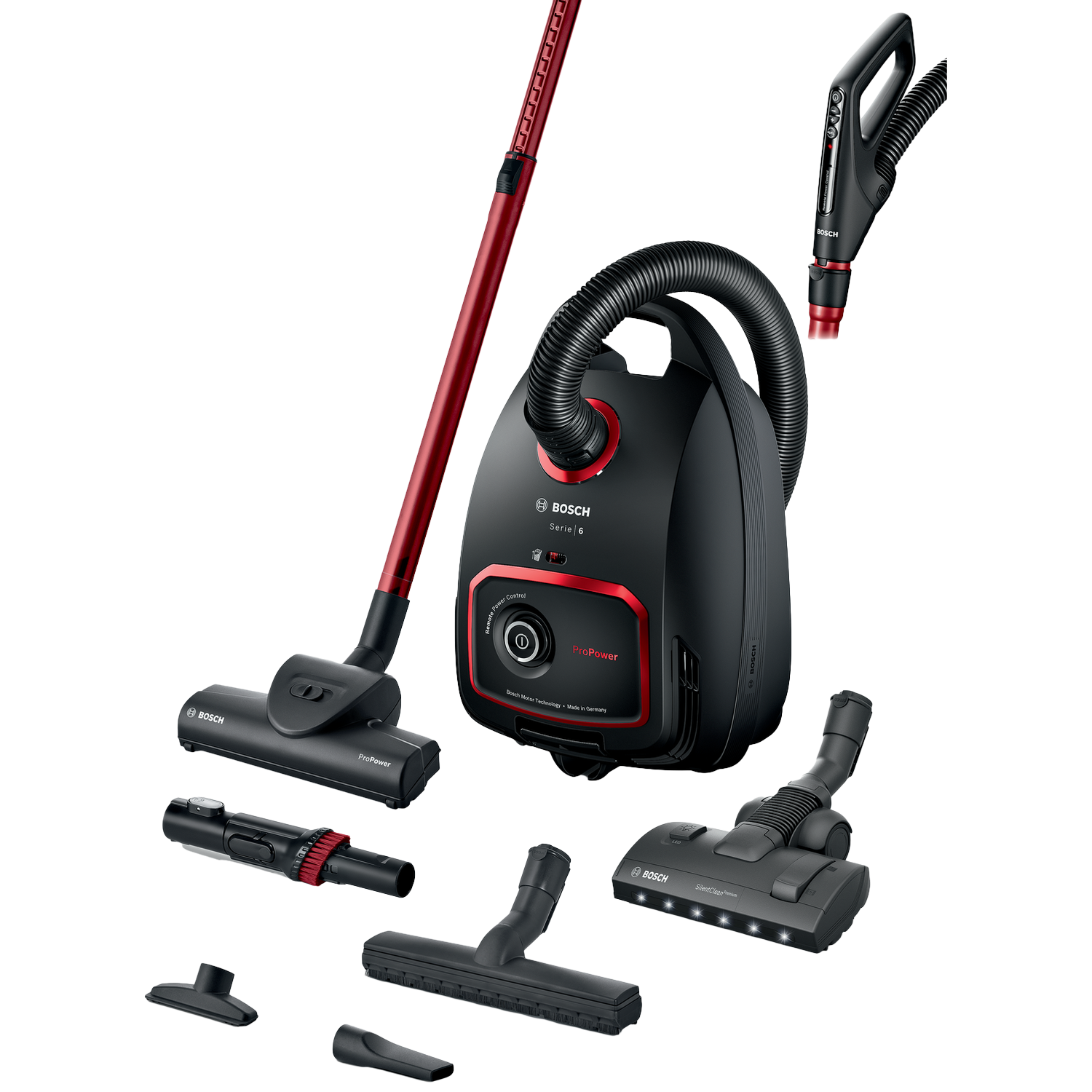 BOSCH BGL6POW0L - Stofzuiger met zak - Zwart