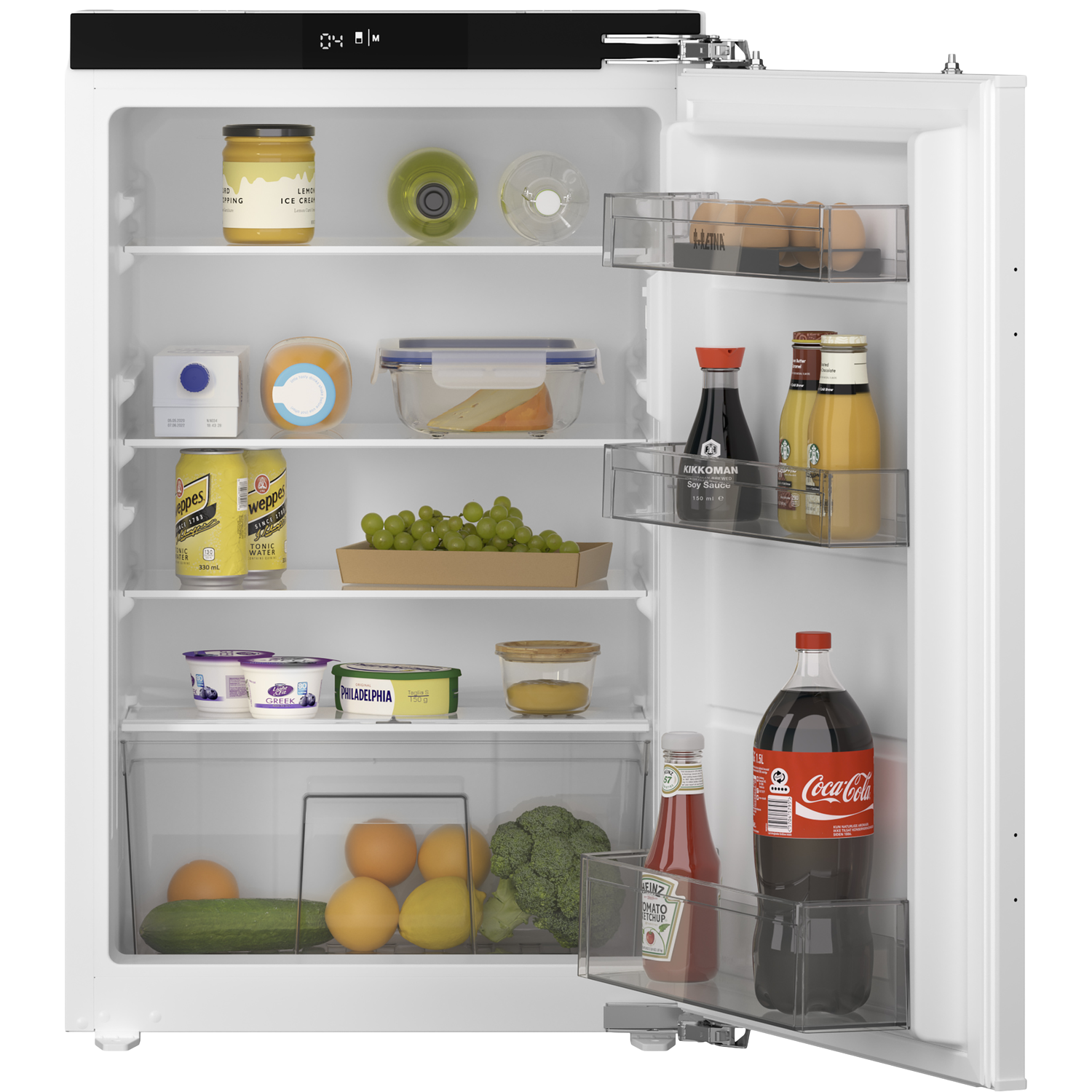 Etna KKD7088T koelkast inbouwkoelkast, nis hoogte 88 cm, deur-op-deur, geen No-Frost zuinig energieklasse D | .
