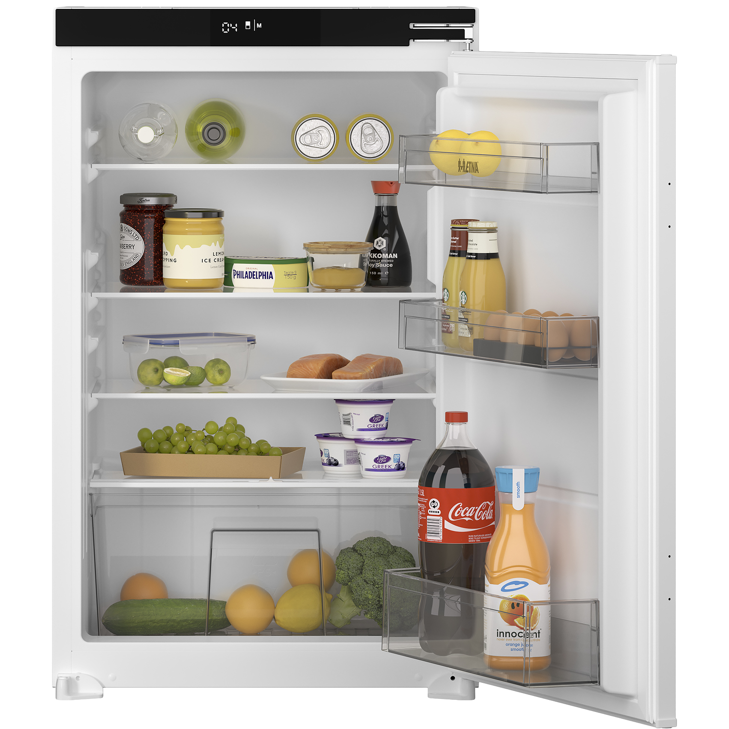 Etna KKS7088T koelkast inbouwkoelkast, nis hoogte 88 cm, sleepdeur, geen No-Frost zuinig energieklasse D | .
