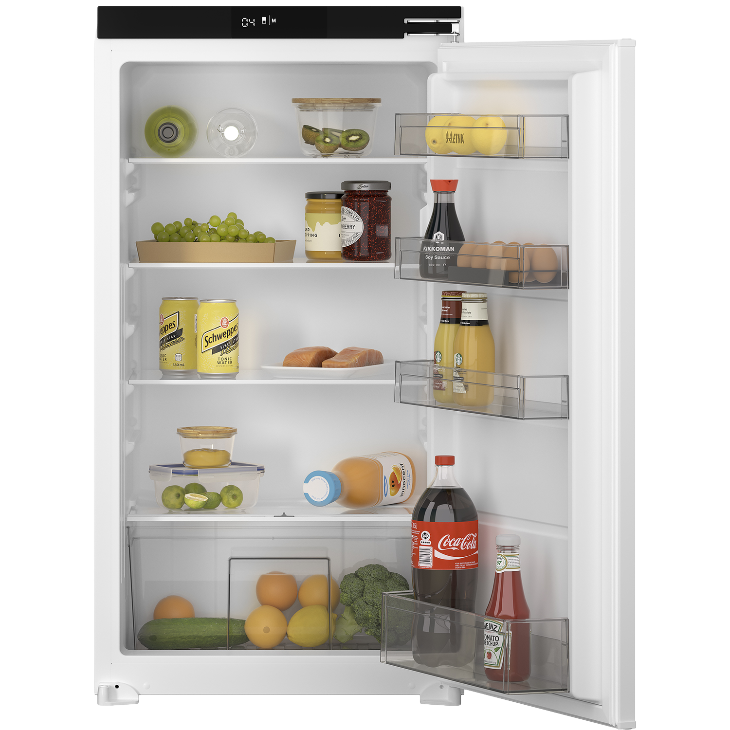 Etna KKS7102T koelkast inbouwkoelkast, nis hoogte 102,5 cm, sleepdeur, geen No-Frost zuinig energieklasse D | .