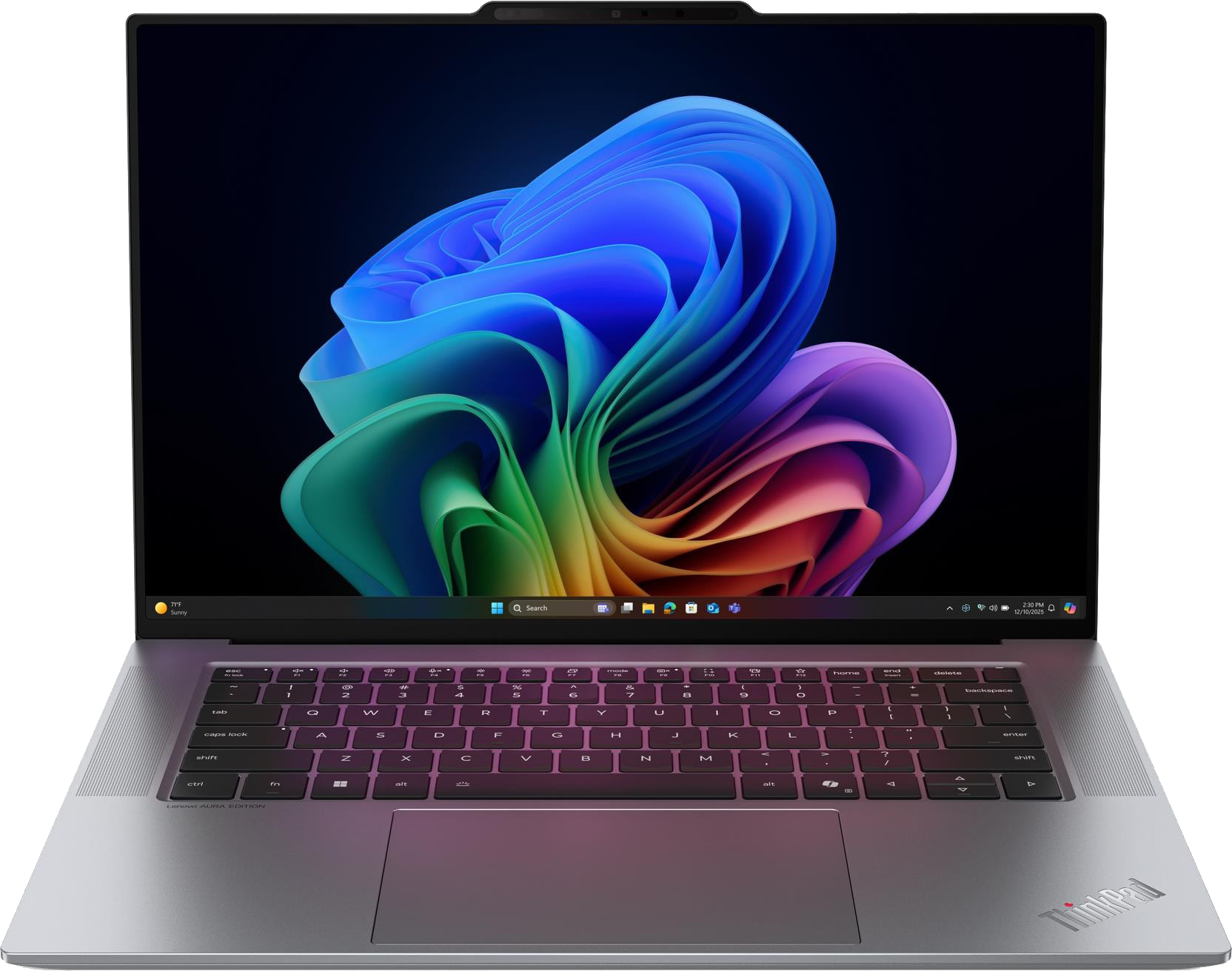 LENOVO ThinkPad X9-15p Gen 1 Aura Edition 21VV002XHV Szürke Laptop (15,3" 2.8K OLED/Core Ultra X7/32GB/1024 GB SSD/Win11P)