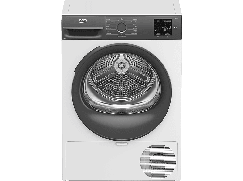 Suszarka z pompą ciepła BEKO BM3T37239WAR Slim 47cm 7kg AquaWave GentleCare