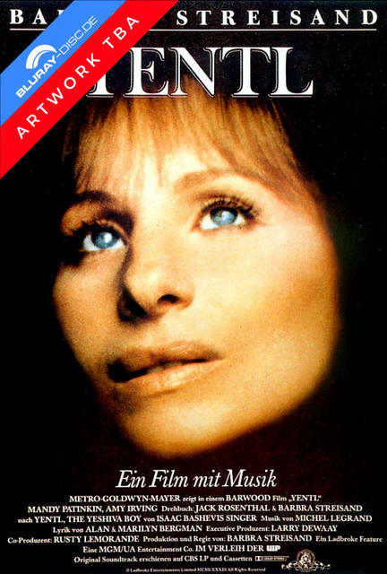 Filmplakat von Yentl mit Barbra Streisand im Vordergrund.