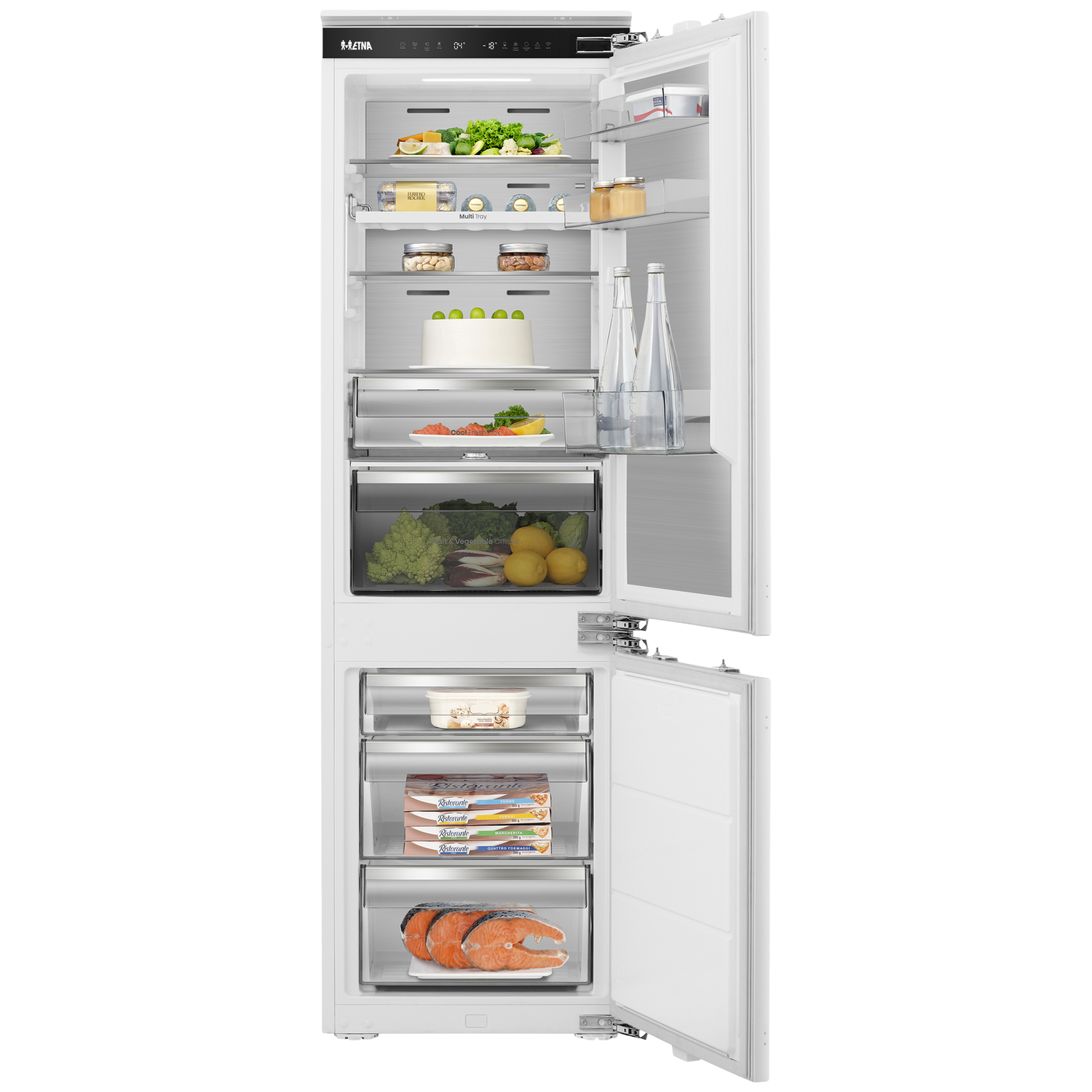 ETNA KCD9178CNF - Inbouw Koel-vriescombinatie - NoFrost - Nishoogte 178 cm Koel-vriescombinatie Wit