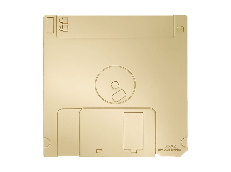 Réplica floppy disk doom gold plated ver. edición limitada fanattik – imagen 2