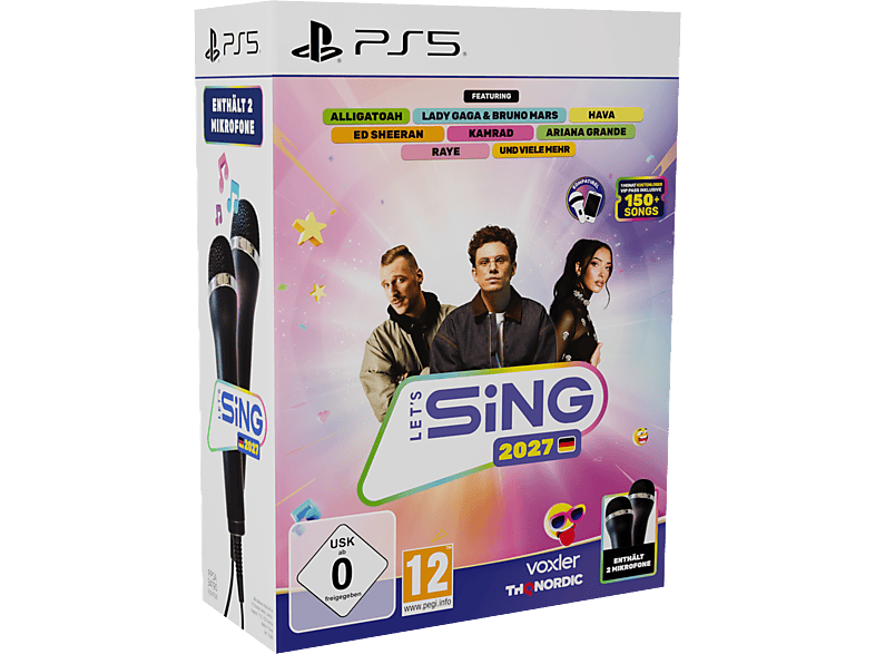 Let's Sing 2027 mit deutschen Hits - 2 Mic Bundle - PlayStation 5 [Blu-ray]