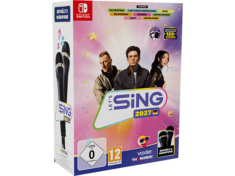 Let's Sing 2027 mit deutschen Hits - 2 Mic Bundle - Nintendo Switch [Game card]