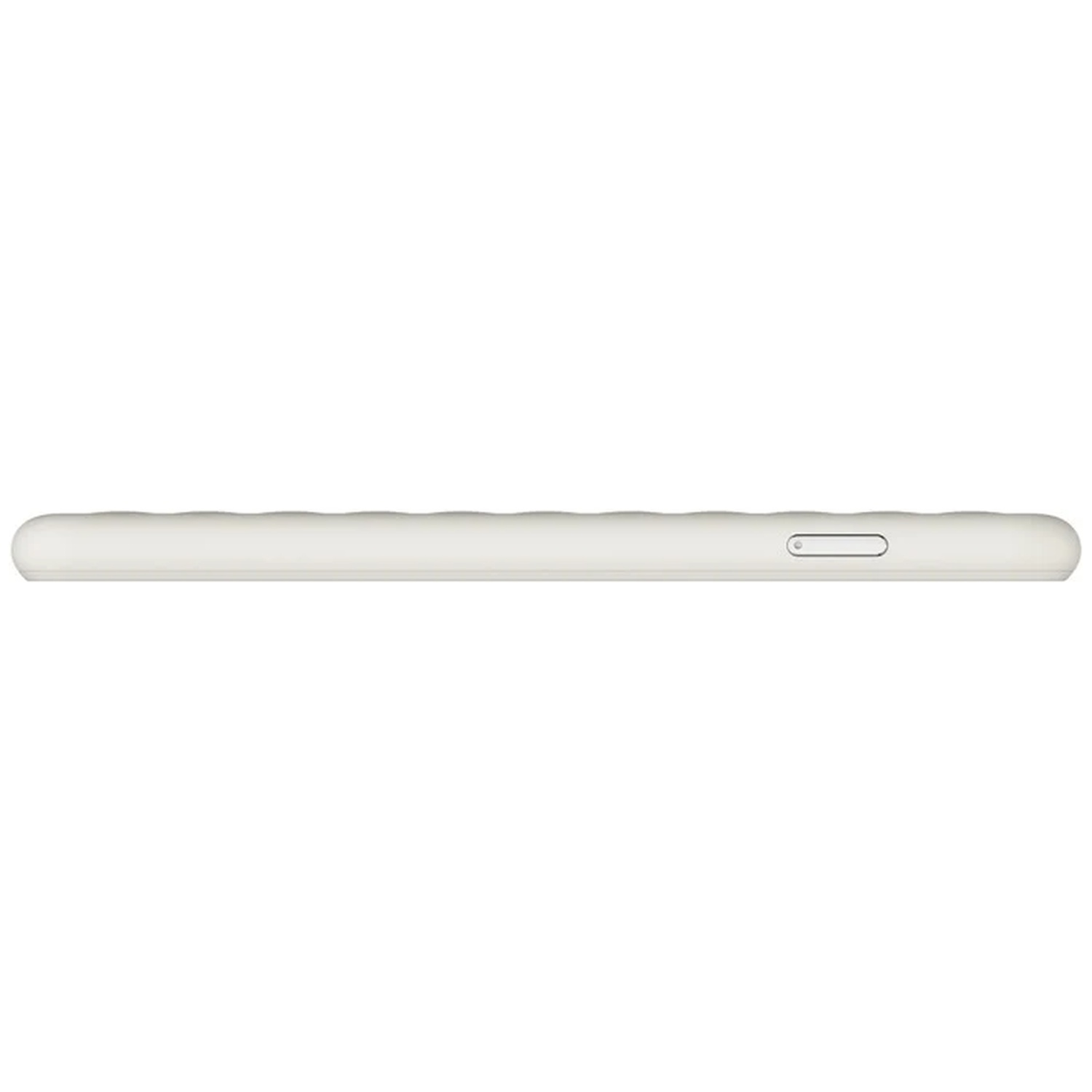 Vue du bord latéral blanc d'un smartphone avec un emplacement pour carte SIM.