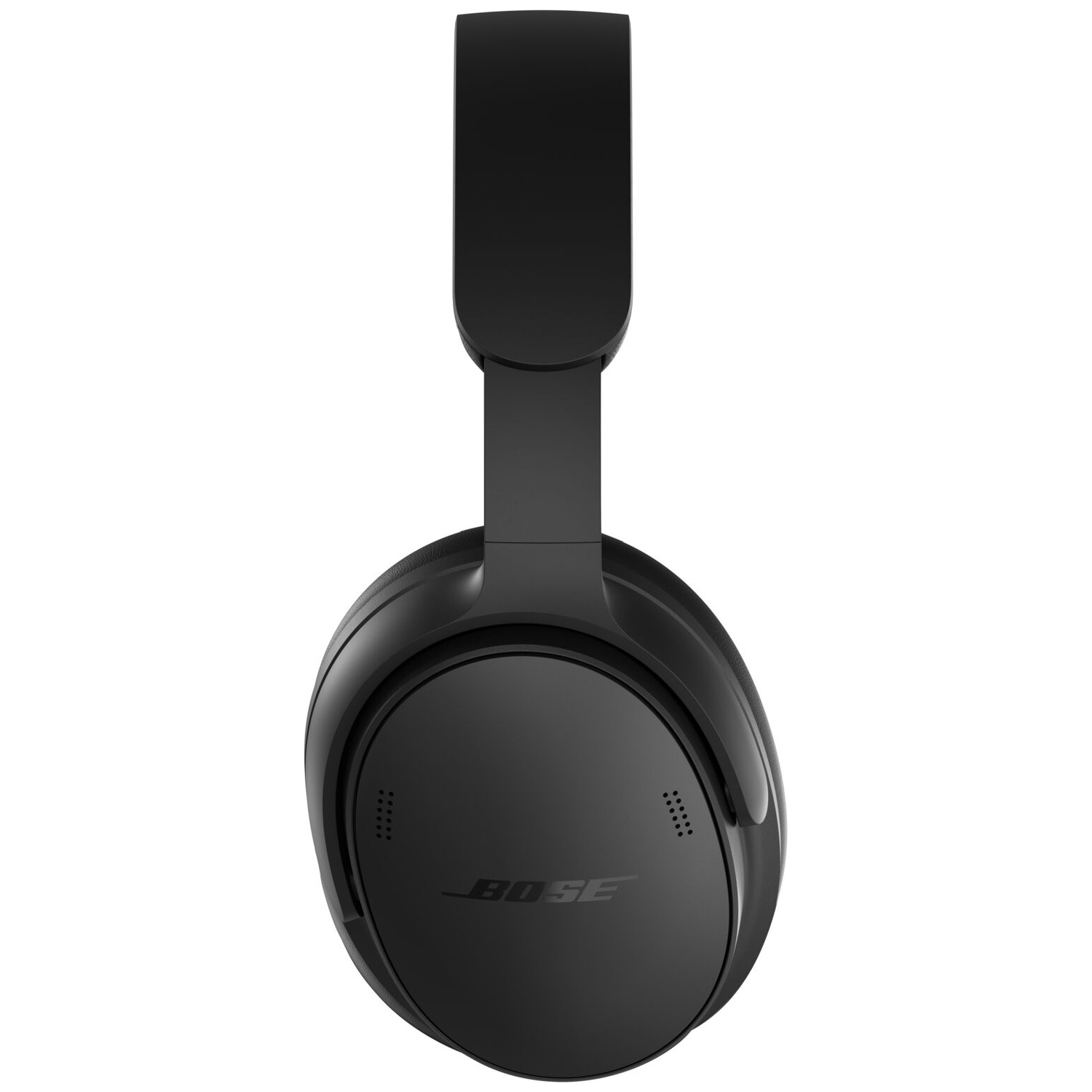 Black over-ear headphones with an adjustable headband and brand logo on the earcups against a white background.