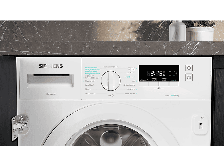 Lavadora Secadora Siemens 8/5Kg 1400 RPM Blanco - WK14D260ES