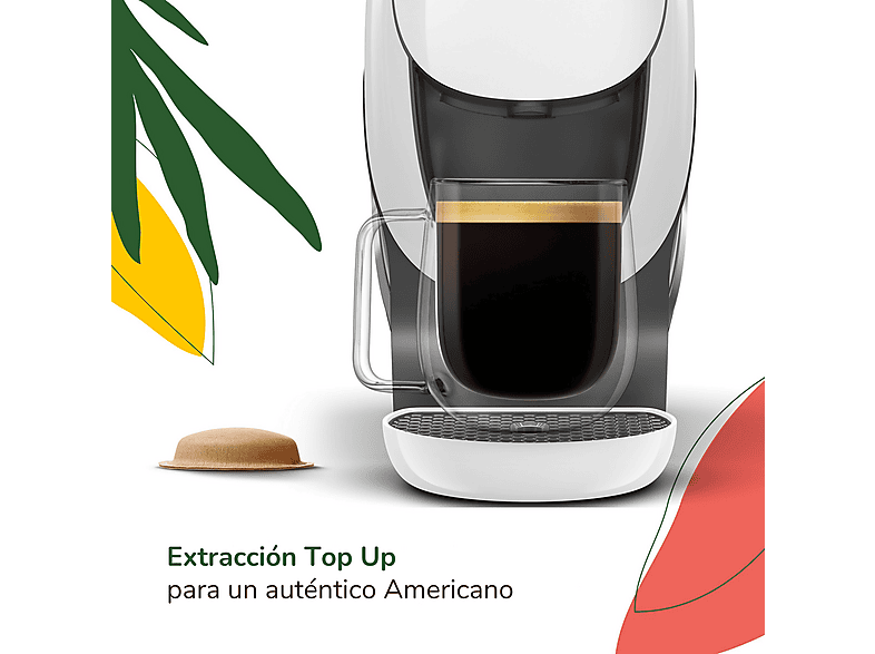 Cafetera de cápsulas - Krups Nescafé® Dolce Gusto® Neo, 3 packs compostables, SmartBrew, Reconocimiento automatico bebidas, Blanco – imagen 3