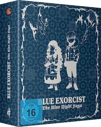 Blaue Anime-Box mit weißen Charakteren und Symbolen, FSK 16 Logo.