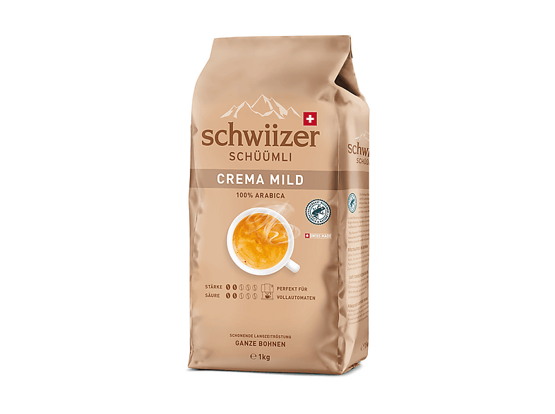 Schwiizer Schüümli Crema Mild Kaffeebohnen, 1000 g — Foto 2 von 2
