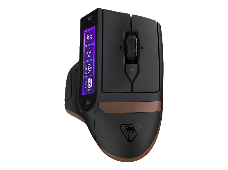 TURTLE BEACH Command Series MC7 Gaming-Maus, Bluetooth, 2,4-GHz-kabellos, kabelgebunden, 30000 DPI, Optisch mit Leuchtdioden, Schwarz
