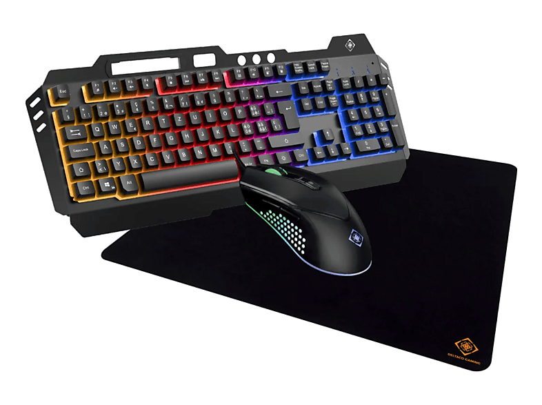 DELTACO GAM-113V2-CH 3-in-1 RGB, Gaming-Kit, Kabelgebunden, Schwarz