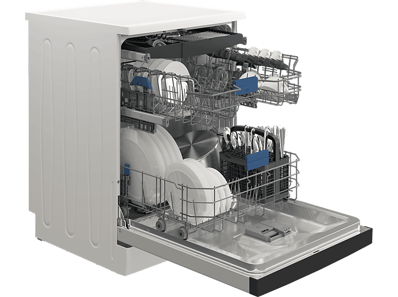 Lavavajillas - Beko BDFN27540W, 15 servicios, 7 programas, 60cm, Tercera bandeja, HomeWhiz App, WiFi, Blanco – imagen 2