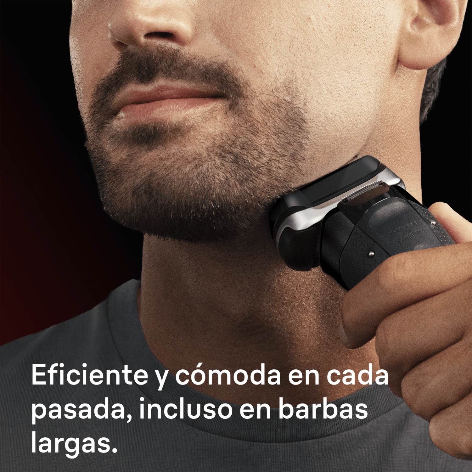 Eficiente y cómoda en cada pasada, incluso en barbas largas.