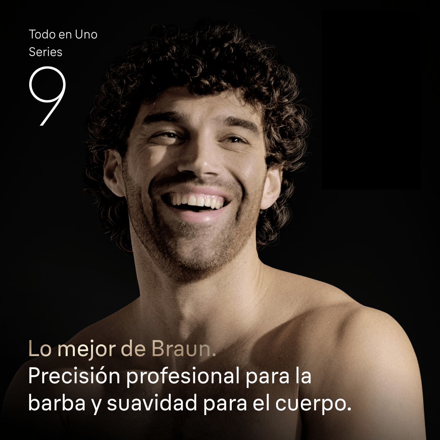 Todo en uno. Series 9. Lo mejor de Braun. Precisión profesional para la barba y suavidad para el cuerpo. 
