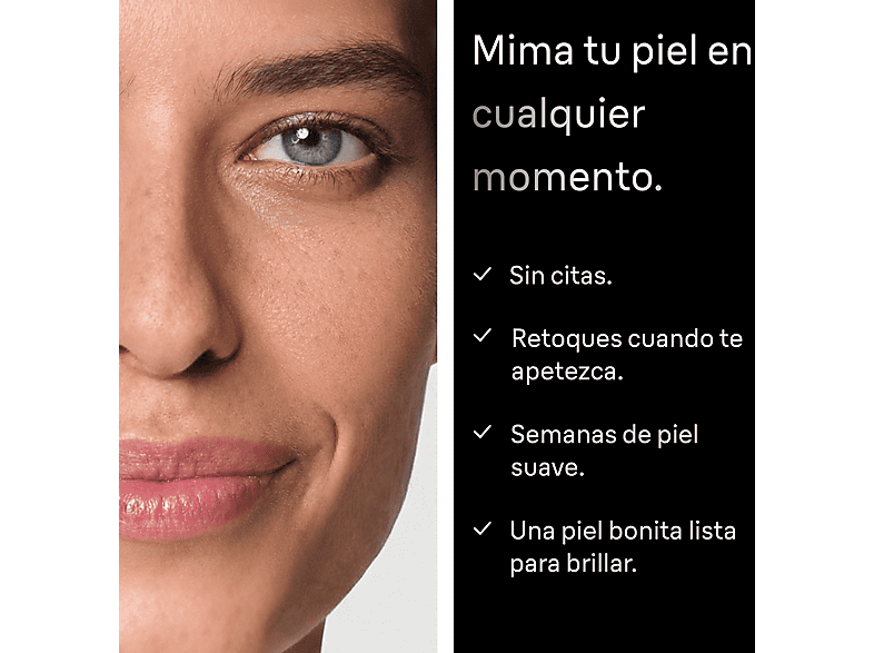 Depiladora facial - Braun FaceSpa 810, Depilación y sistema de limpieza facial, Wet&Dry, Blanco/Plata