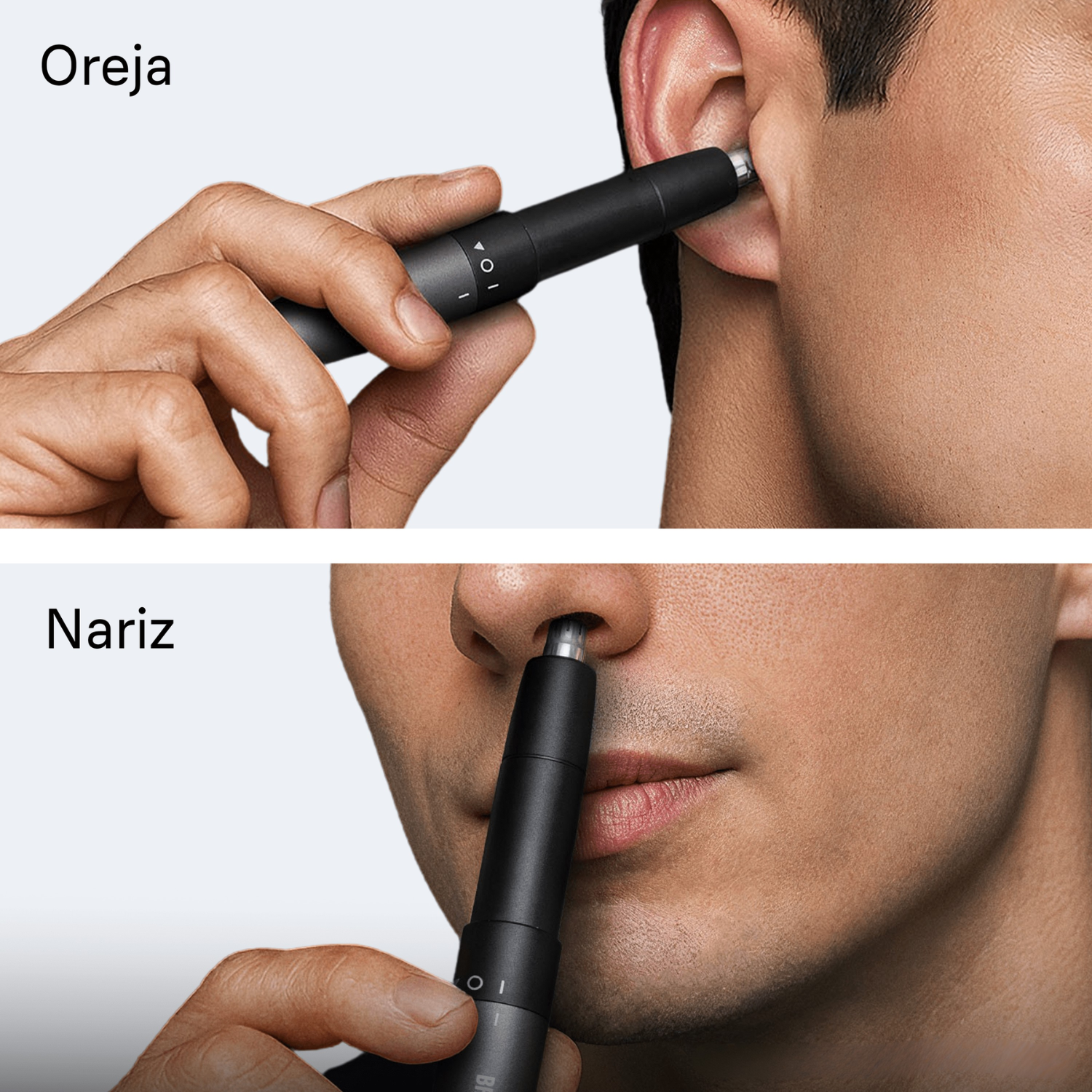 Oreja. Nariz.