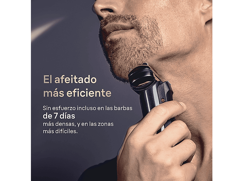 Afeitadora - Braun eléctrica NEVO 17010C, Tecnología AeroTouch, Centro de limpieza Care 7 en 1, Estuche carga, Wet&Dry, Grafito