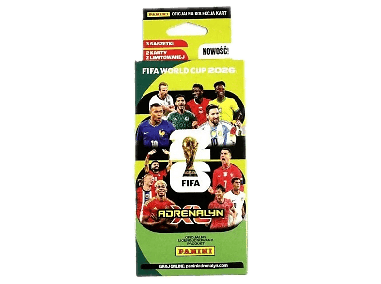 Blister ekskluzywny PANINI FIFA World Cup 2026 Adrenalyn XL Wielokolorowy
