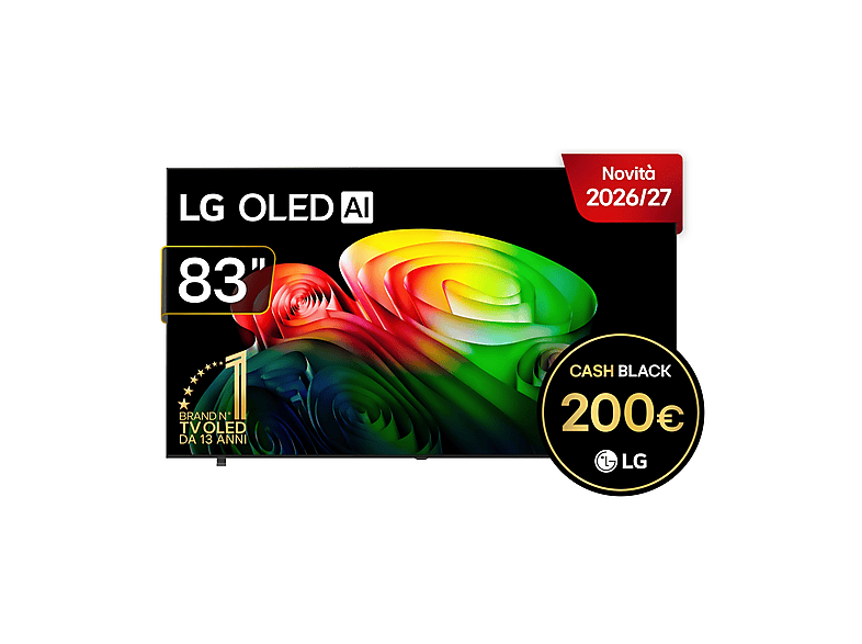 LG OLED AI B6 OLED83B65LA TV OLED, SMART TV, 83 ", Processore a8 4K Gen3, Umber Brown, Classe E