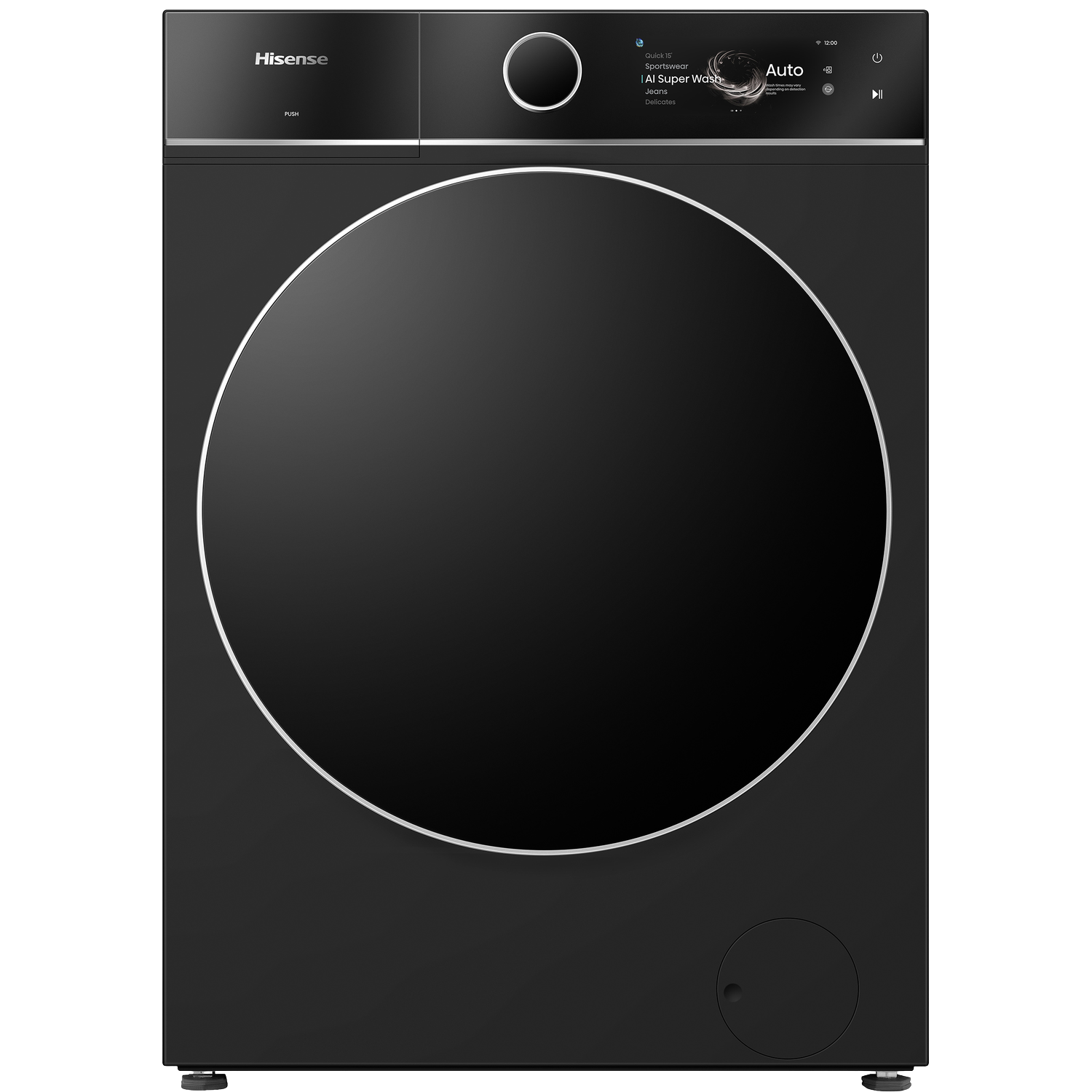 HISENSE WF7i1248BBR/BLX - 70 dB - automatisch doseren Wasmachine (12 kg, 1400 rpm, A)