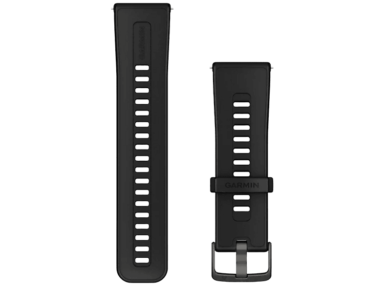 Bracelet de montre Garmin Venu X1 en silicone noir 24 mm
