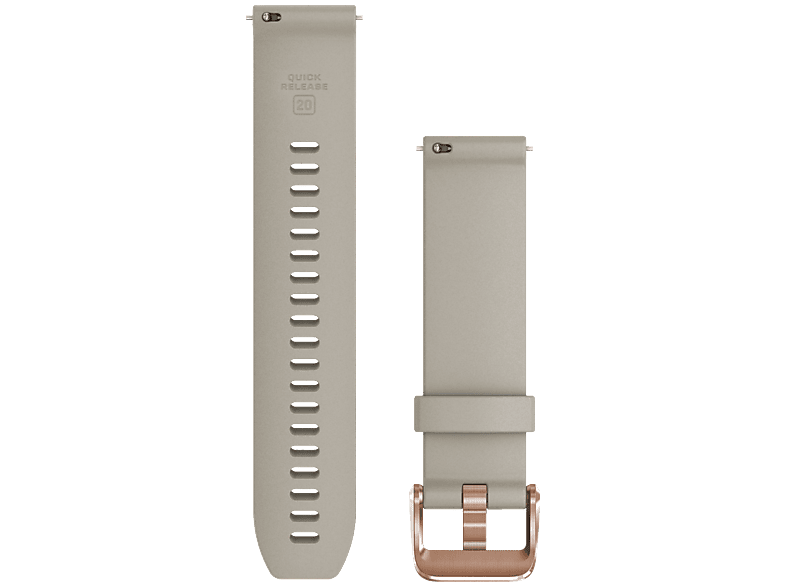 Bracelet de montre en silicone Garmin 20mm à dégagement rapide Sable