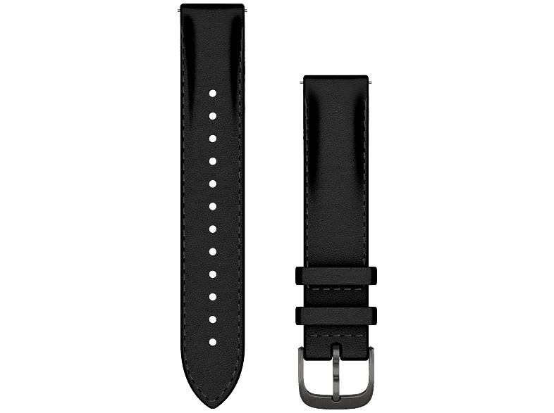 Bracelet de montre en cuir Garmin 18mm à attache rapide noir