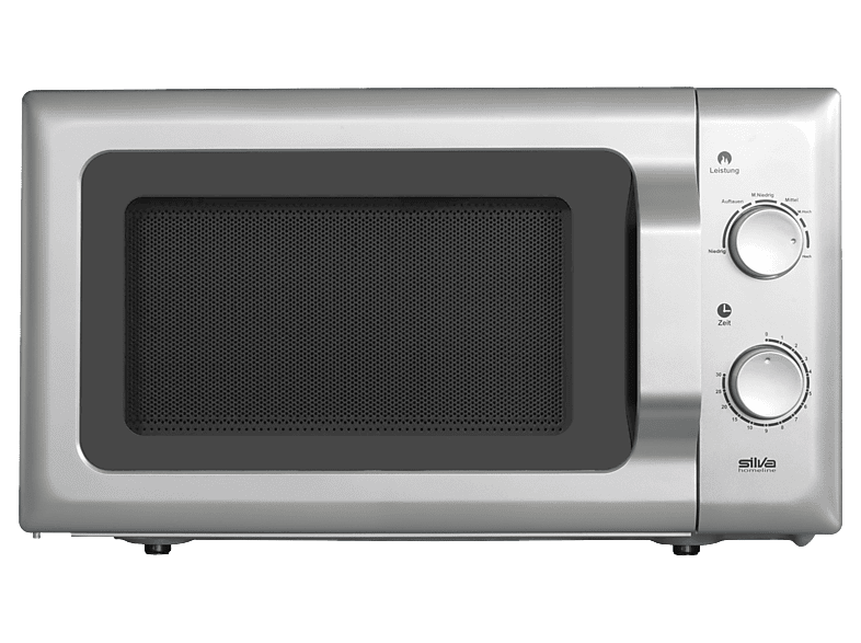 Silva-Homeline MWU 20.4 Mikrowelle (Freistehend mit Unterbaumöglichkeit, 17 l, Silber)