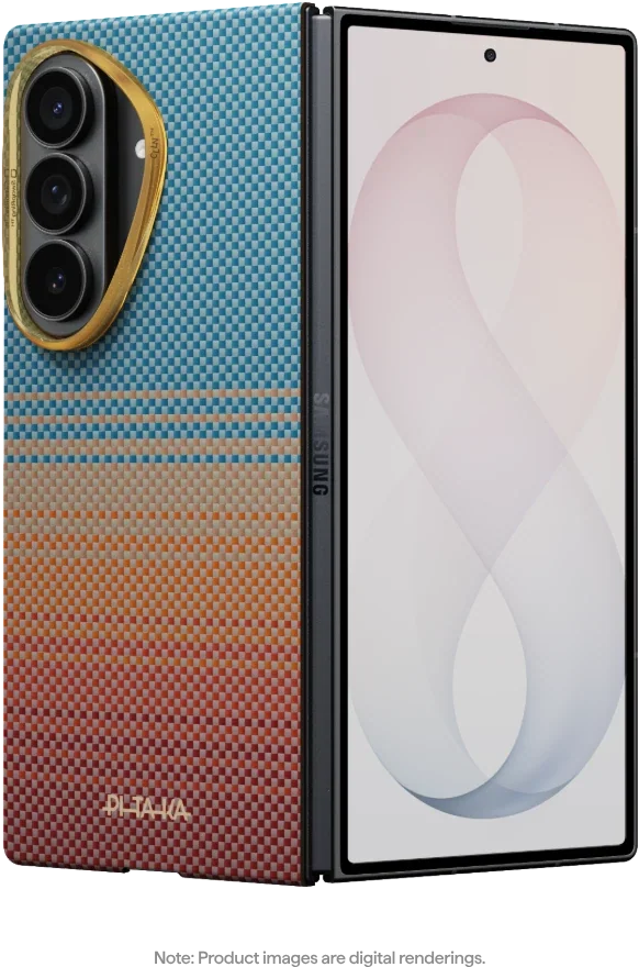 PITAKA Sunset 2.0 Ultra-Slim Case Samsung Galaxy Z Fold 8 Ultra telefontok, CaliforniaDream (FSFold8)