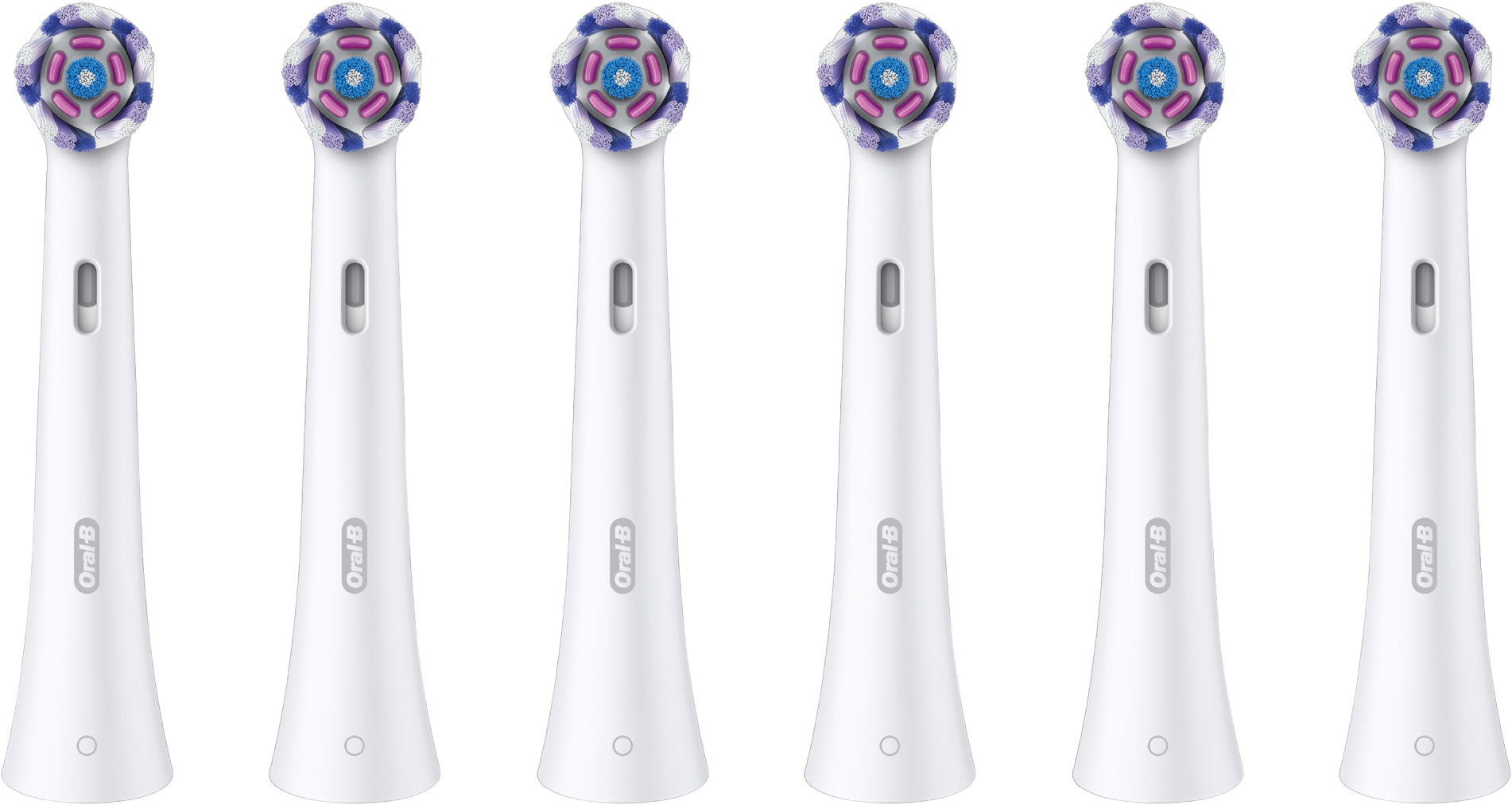 ORAL-B iO Pótfej Elektromos Fogkeféhez Radiant White, Fehér, 6 db