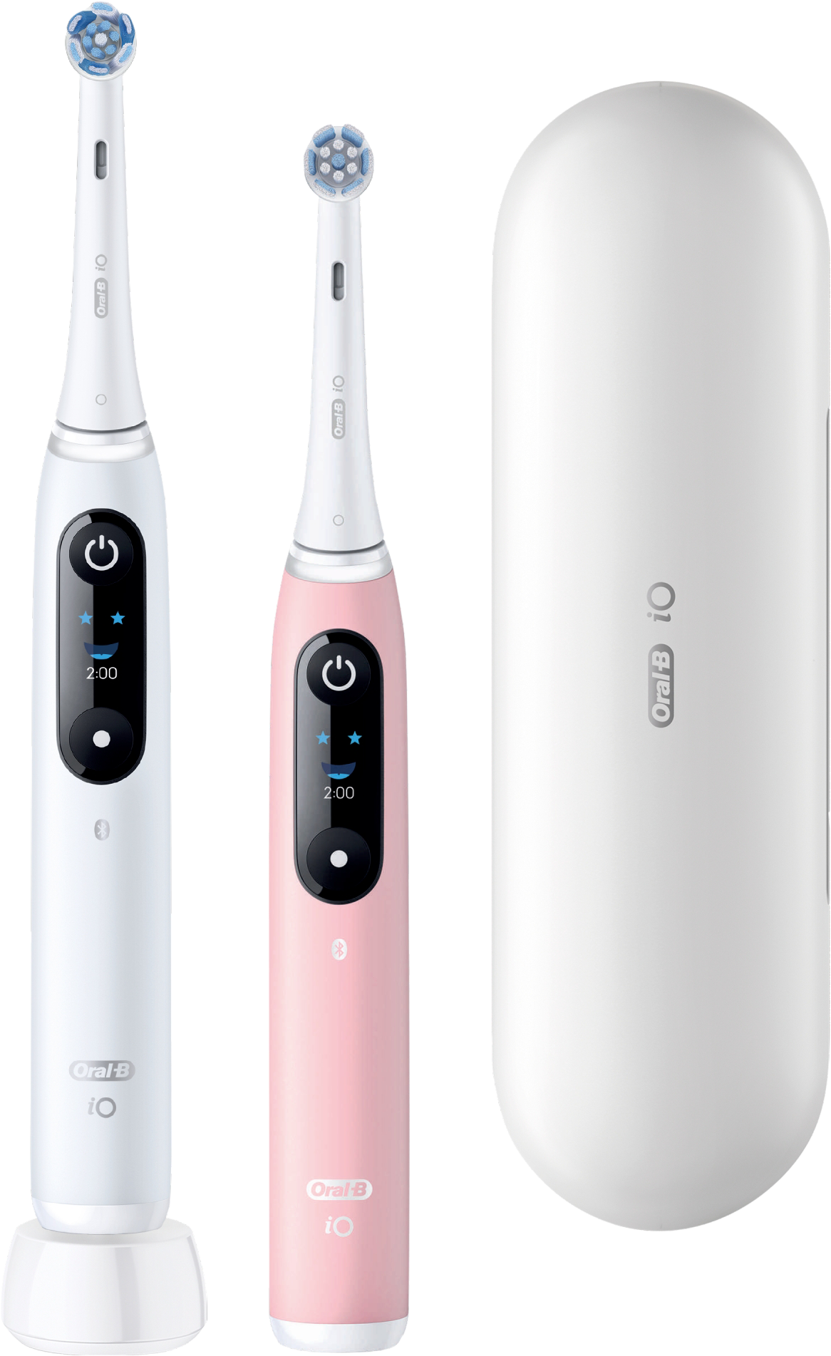 ORAL-B iO6 Elektromos Fogkefe Kétdarabos Csomag Pároknak/Családnak, 2 db Fogkefefej