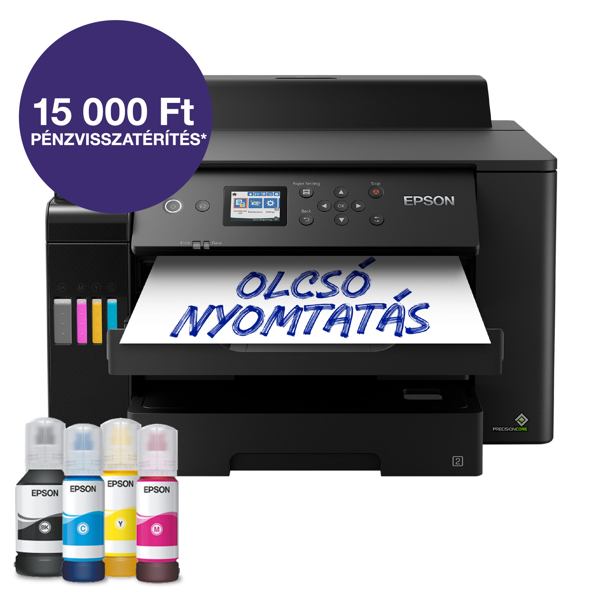 EPSON EcoTank L11160 A3 színes WiF/LAN külső tintatartályos tintasugaras nyomtató (C11CJ04402)