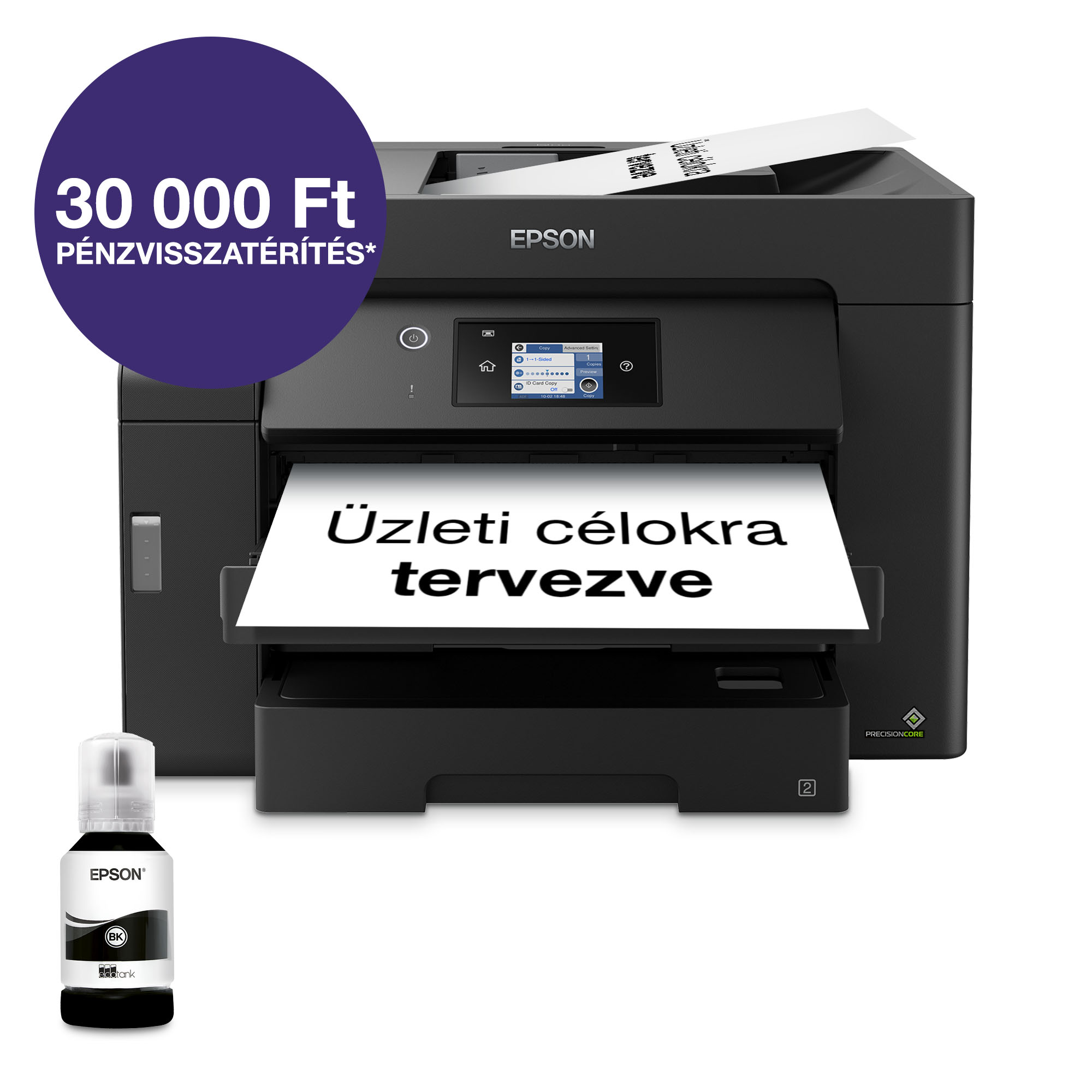 EPSON EcoTank M15140 A3 multifunkciós MONO DUPLEX WiFi/LAN külső tintatartályos tintasugaras nyomtató (C11CJ41402)