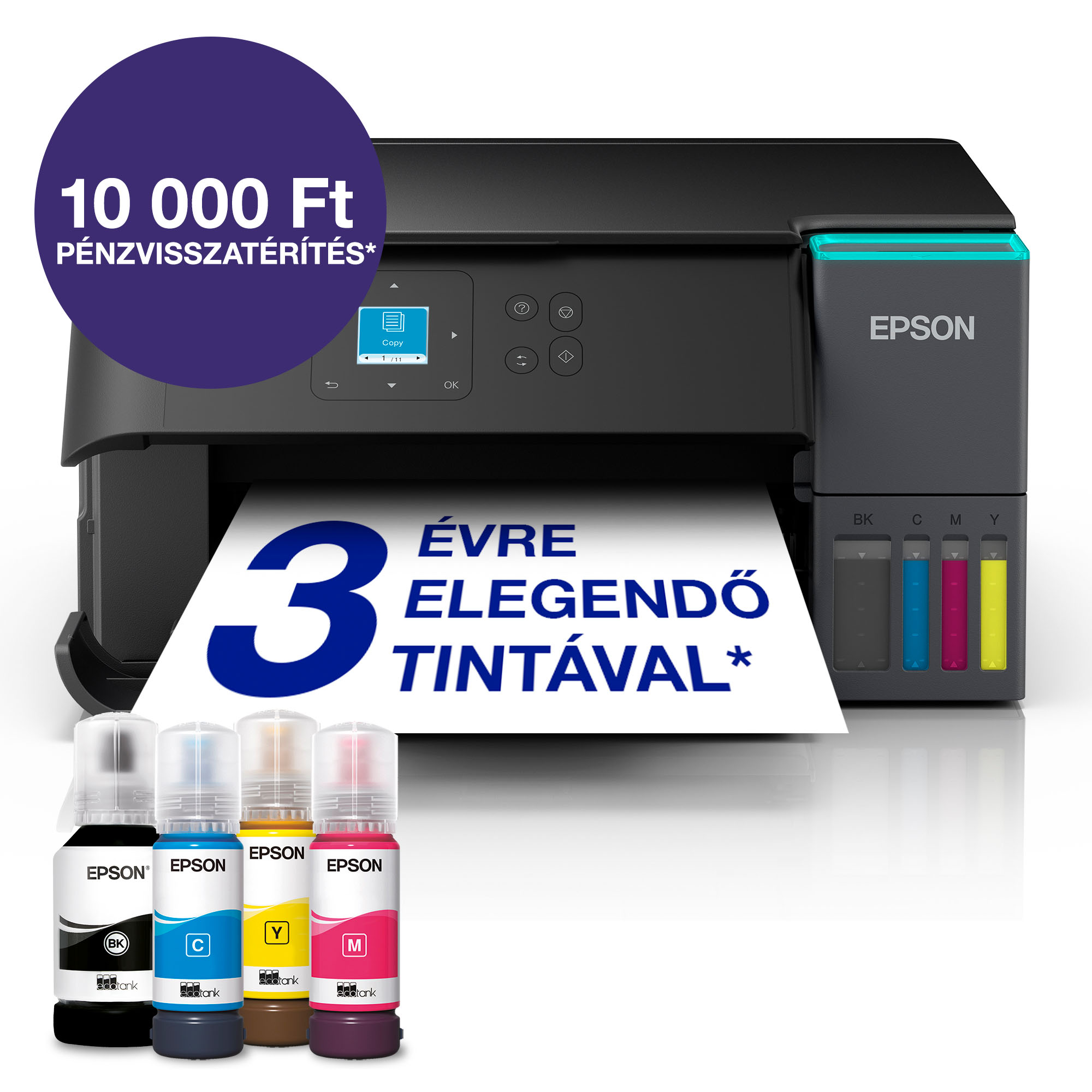 EPSON EcoTank L4360 multifunkciós színes DUPLEX WiFi külső tintatartályos tintasugaras nyomtató (C11CL41408)
