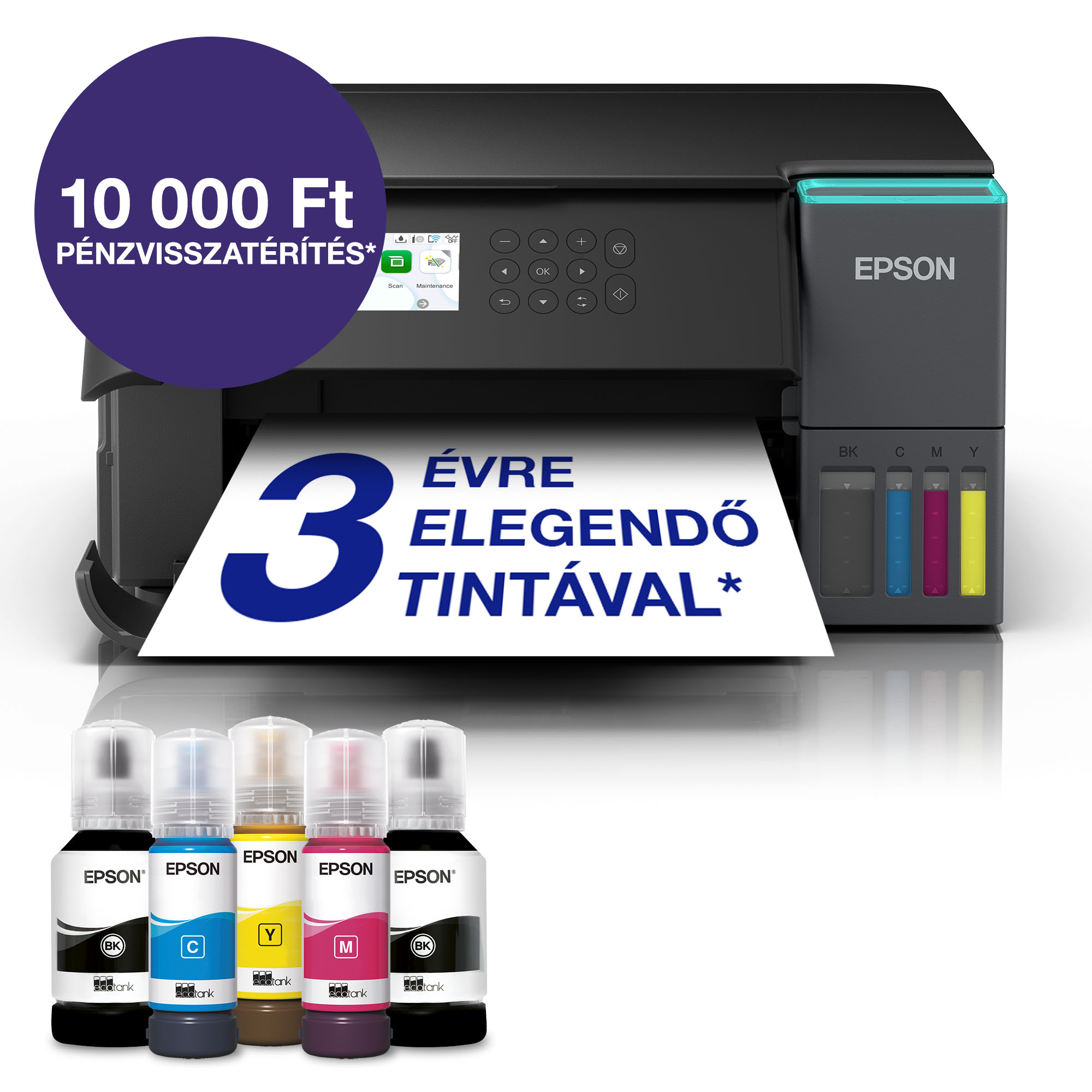 EPSON EcoTank L6360 multifunkciós színes DUPLEX WiFi/LAN külső tintatartályos tintasugaras nyomtató (C11CL42401)